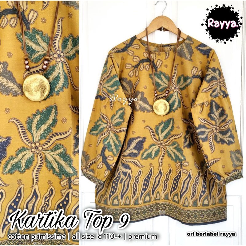 blus kartika top balon batik solo blus batik blus wanita