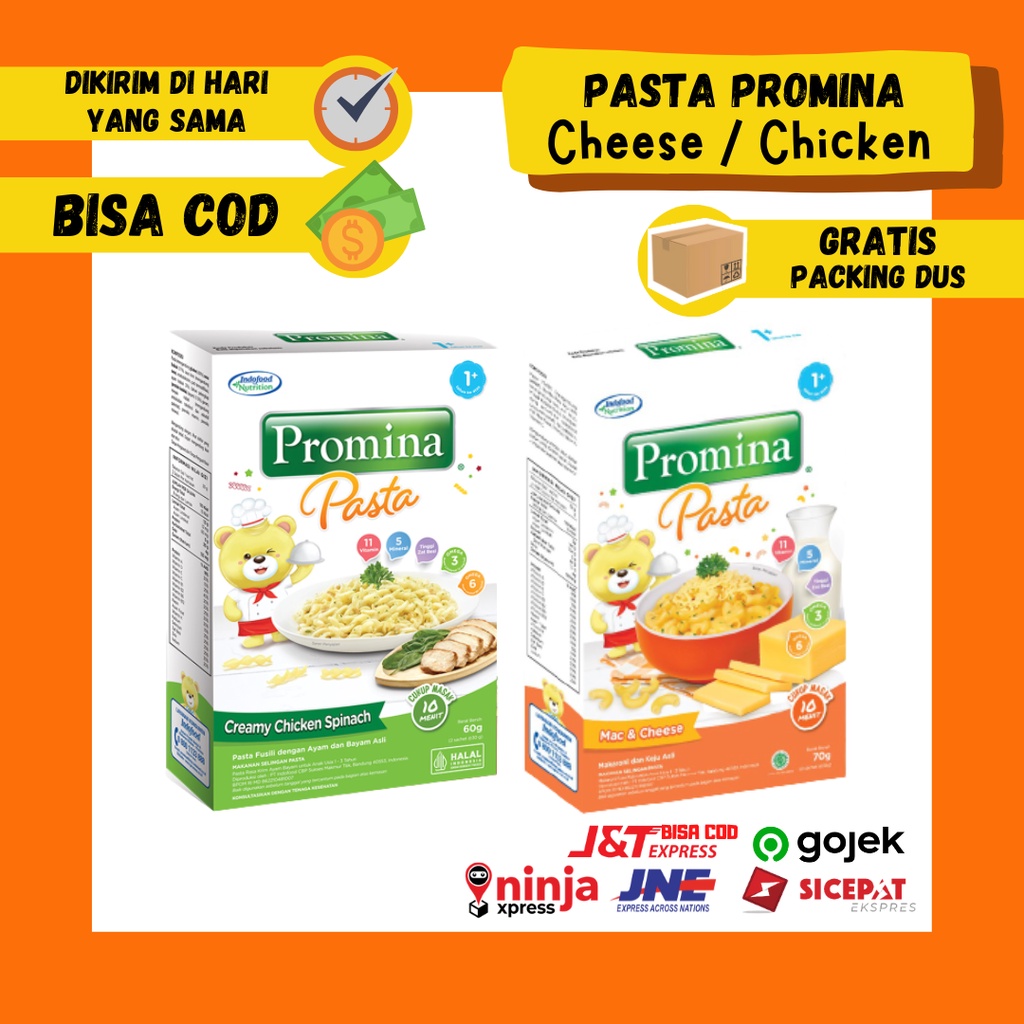 Promina Pasta Mac n Cheese mpasi / pasta keju bayi / ladang lima / pasta keju / promina puff Creamy Chicken Ayam