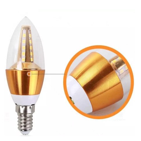 Lampu Candle 5W Lilin 5 Watt Bohlam Lampu Hias LED Fitting E14 Fiting E27