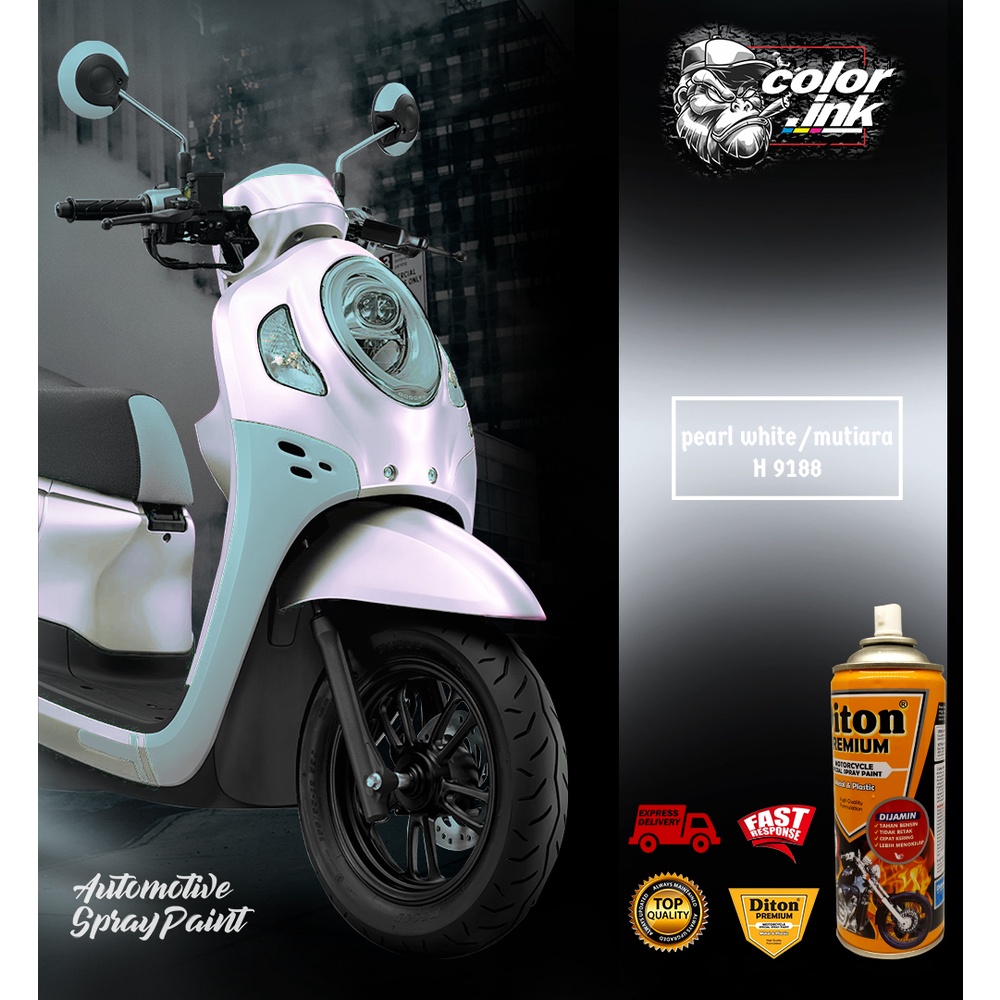 diton premium H9188 pearl white/putih mutiara (cat semprot/pylox)