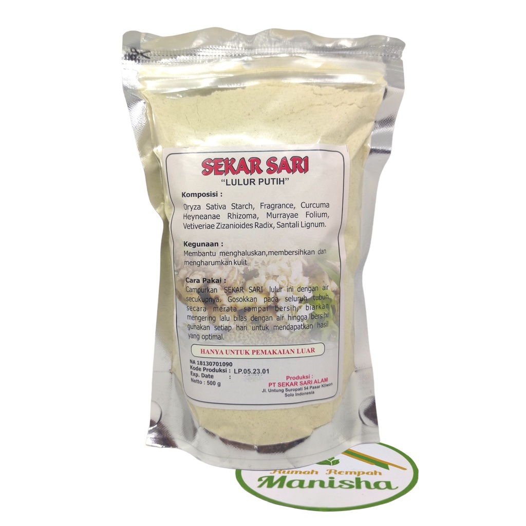 Lulur Putih Sekar Sari Original Kemasan 500gram (AWAS BARANG TIRUAN)