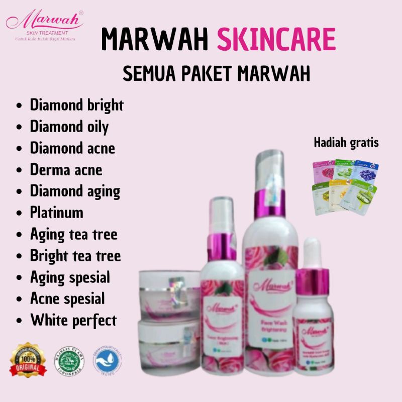 MARWAH SEMUA PAKET,MARWAH SKINCARE,MARWAH SKIN TREATMENT,Marwah