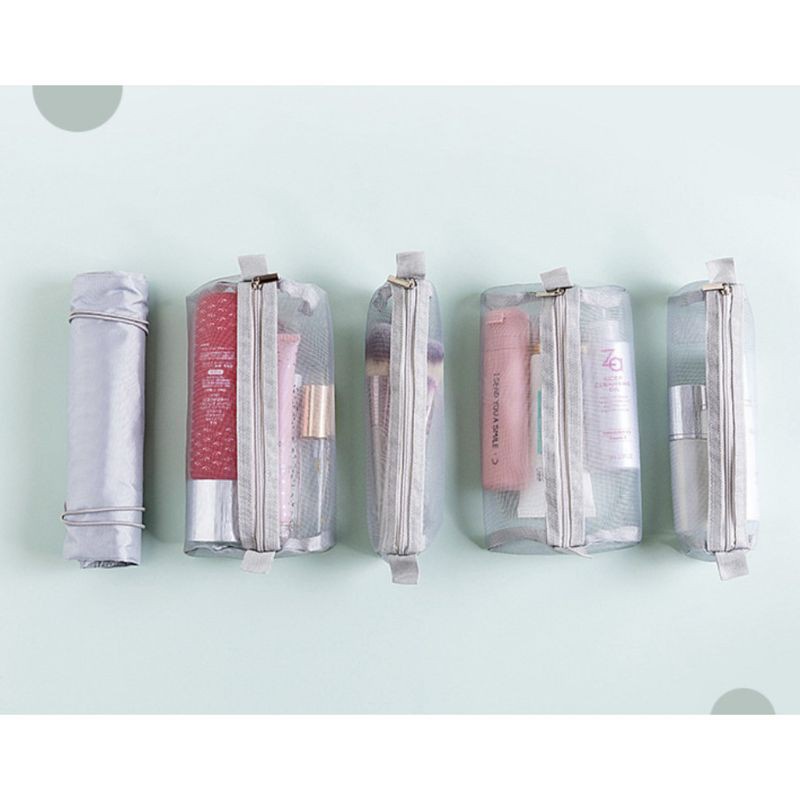 T&amp;Y Tas Kosmetik Portabel 4IN1 Makeup Bag 4 In 1 Travel Multiungsi Storage Penyimpanan Alat Mandi Anti Air Dapat  Bongkar Pasang