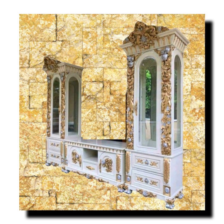 BIFET TV LEMARI HIAS BIFET PISAH BIFET TUGU UKIR JEPARA KAYU JATI TUA