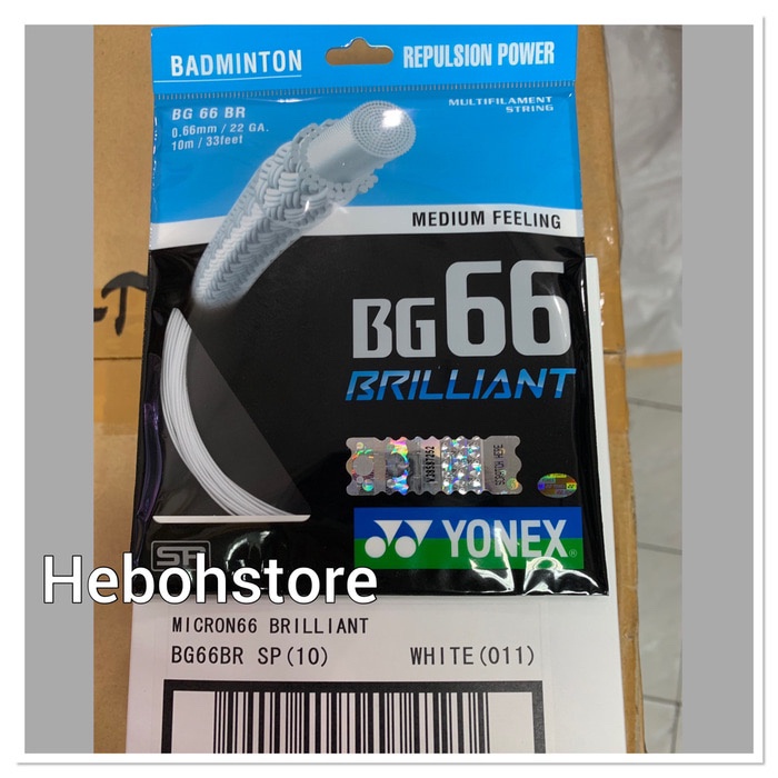 SENAR RAKET YONEX BG66 BRILLIANT ORIGINAL SUNRISE 100% / SENAR RAKET YONEX BG66 BRILLIANT ONGKIR NOL