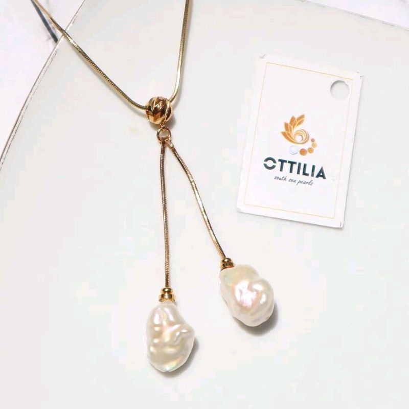 KALUNG MUTIARA AIR TAWAR KESHI