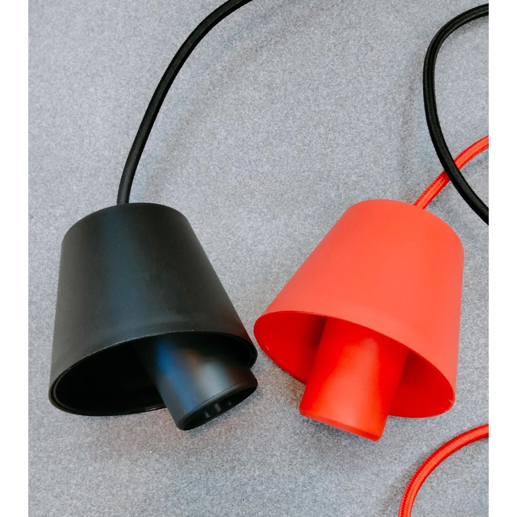 KAP LAMPU GANTUNG PLASTIK MINIMALIS E27 FITTING LAMPU E27 FITING LAMPU