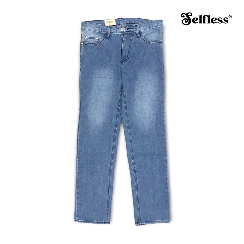 Celana Jeans Regular Straight Loose Fit Pria Celana Panjang Jeans Jins Jens Standar Reguler Lebar Kombor Gober Gombrang Gombrong Pria Hitam Biru Muda Tua Navy