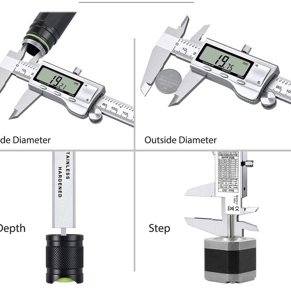 

Lagi Trend 【+Dalam stok+Pengiriman Cepat】YUN Stainless Steel Digital Display LCD - Micrometer - Caliper - Sigmat Digital Vernier Scale - Jangka Sorong Digital 1500MM /Jangka Sorong Kaliper Sigmat Digital Stainless Steel Silver Vernier**