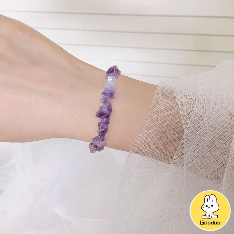 Gelang Kristal Batu Alam aksesoris fashion Korea Untuk Wanita -Doo