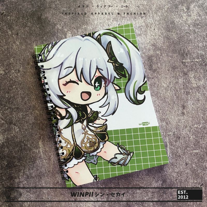 

Notebook Buku Catatan Polos Nahida Game Genshin Impact
