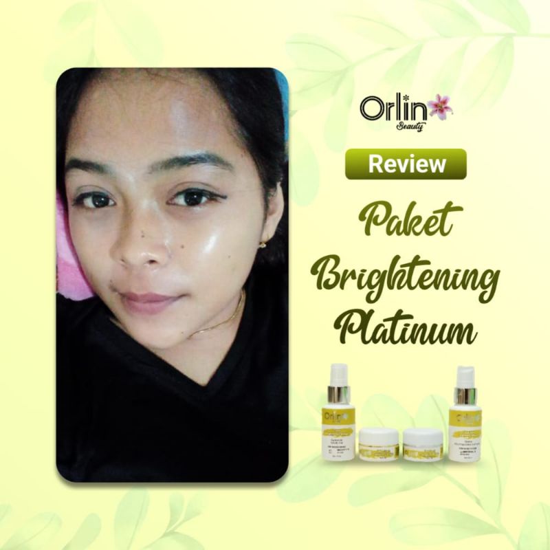 TERLARIS ! ( DAPAT HADIAH GRATIS ) ORLIN SKINCARE / ORLIN BEAUTY SKINCARE / ORLIN / PAKET ACNE / PAKET FLEK / PAKET WHITENING PLATINUM BIKIN WAJAH CERAH PUTIH BERSIH MENYEMBUHKAN JERAWAT BIKIN GLOWING CANTIK