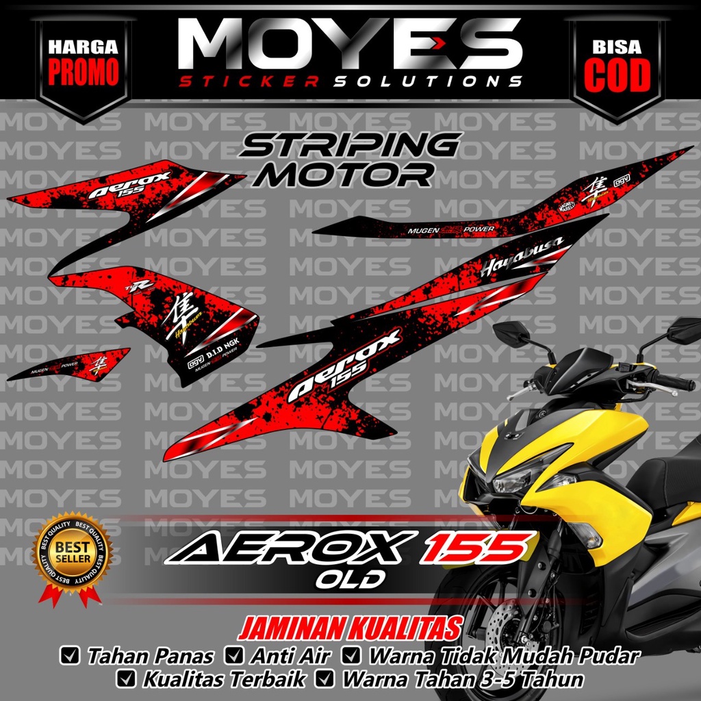 Striping Variasi Aerox 155 Old Striping Motor Aerox 155 Stiker Aerox 155 Old Variasi Hayabusa
