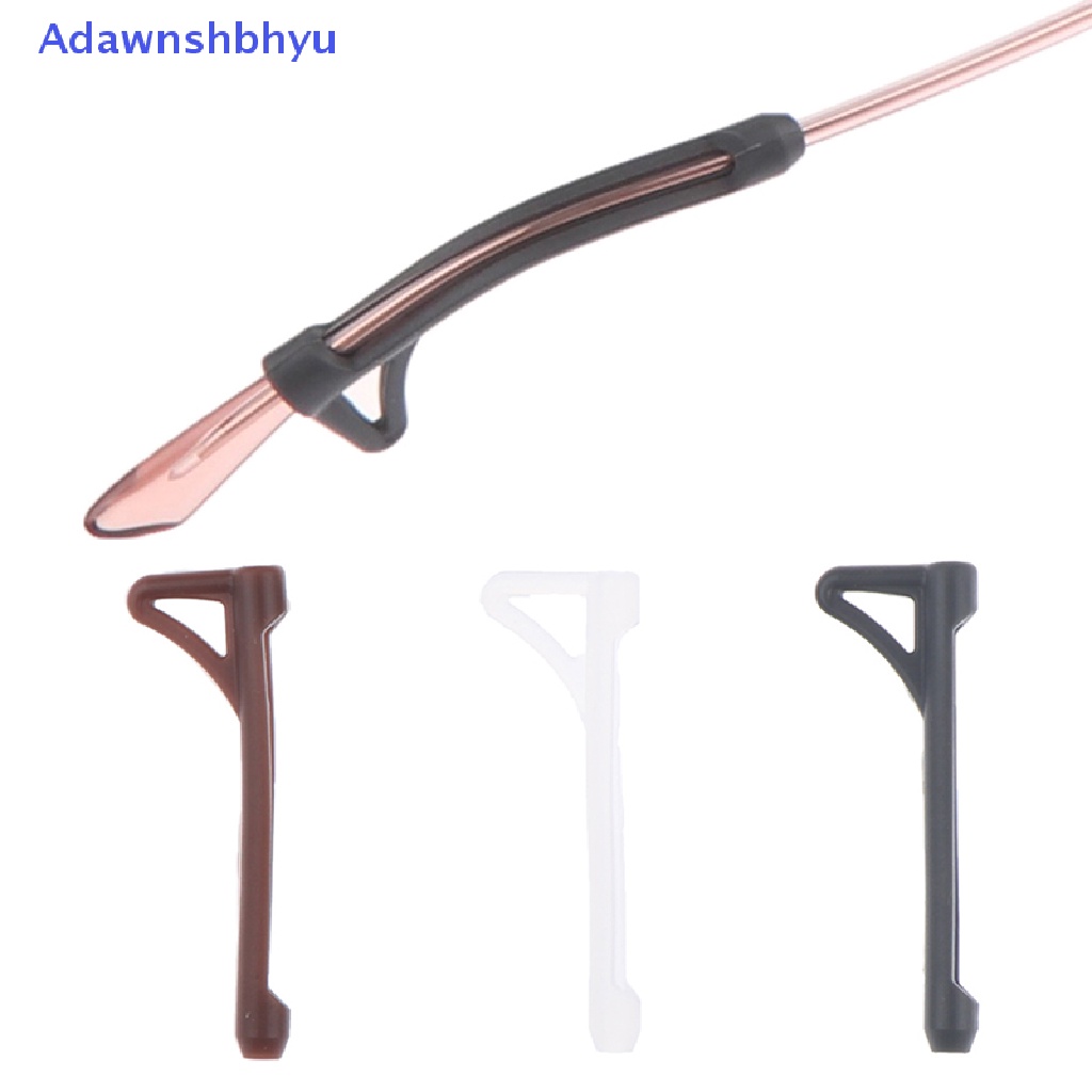 Adhyu 5pasang Kacamata Penutup Anti Slip Ear Hook Silikon Anti-Slip Holder Untuk ID Kacamata