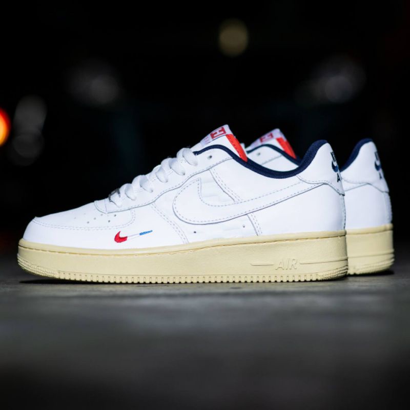 Sepatu Nk Air Force 1 Kith White France Original Premium Quality BNIB Full Tag Sneakers Pria