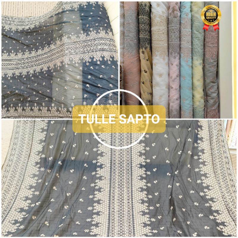 TULLE ORGANZA MOTIF SAPTO/TULE ORGANDI/TILLE ORGANZA/TILE ORGANDI/