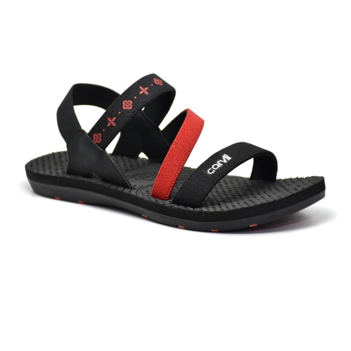 Carvil Sandal Gunung Casual Wanita Widya Tb Black Red_A11
