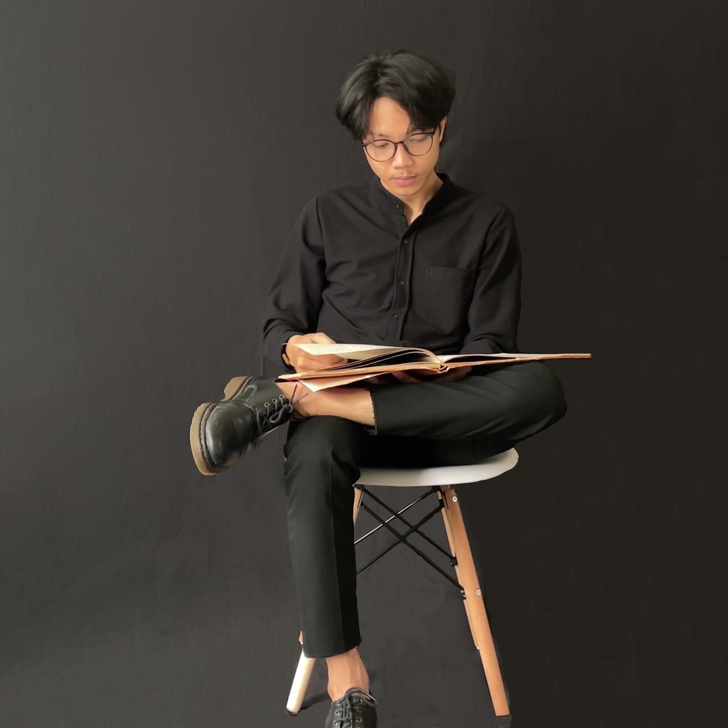 Wilmerstudios Kemeja Pique Shanghai Pria Lengan Panjang All Variant