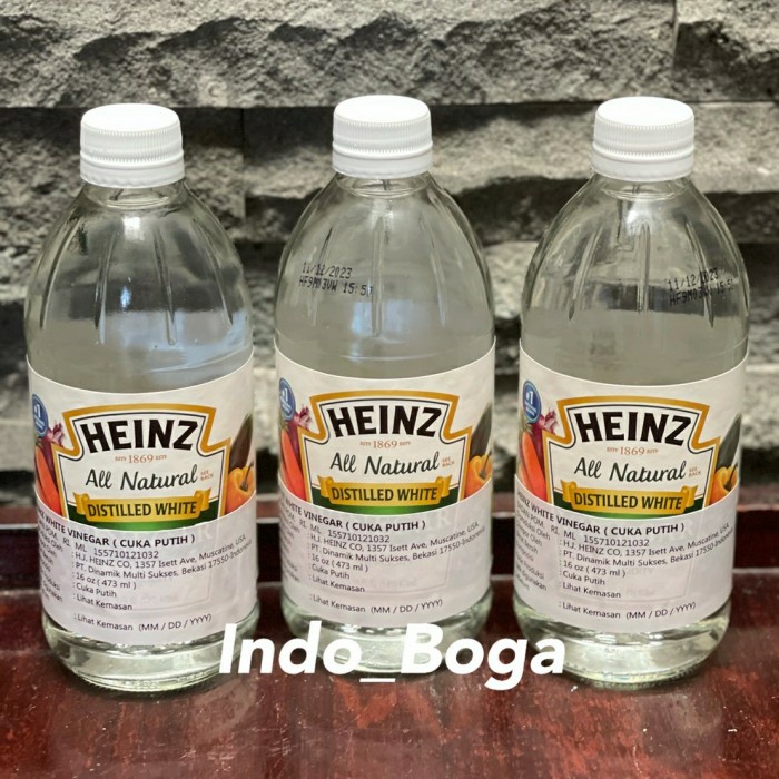 

heinz white vinegar 16oz / cuka putih 473 ml