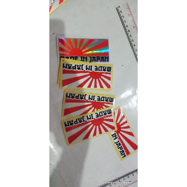 stiker bendera jepang/stiker cutting/stiker motor