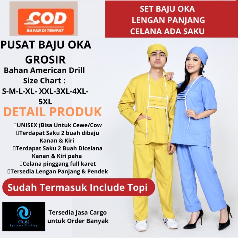 RYNTCASS Set Baju OK JUMBO Ukuran BIGSIZE “Oka Lengan Panjang”