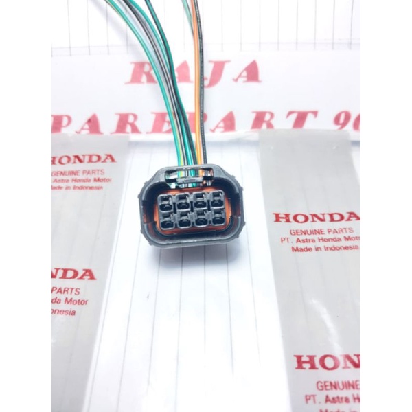 Soket kabel lampu depan headlamp pin 8 mobil Honda new jazz/Mobilio/HRV original