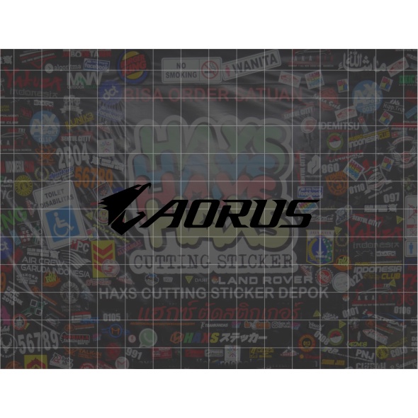 Cutting Sticker Logo Aorus Ukuran 8 Cm Untuk Motor Mobil V2
