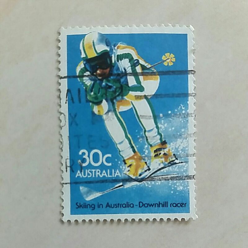 

(AD) Perangko Australia 1984 Skiing - Downhill 30c Used