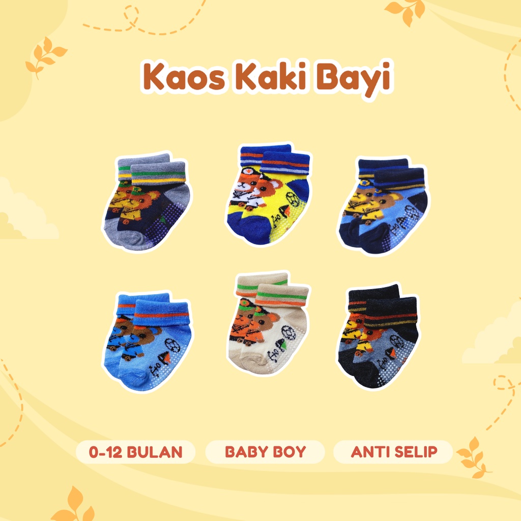 ANTI SELIP Kaos Kaki Bayi Murah Perlengkapan Baby Baru Lahir Lucu Newborn Peralatan Aksesoris Bayi