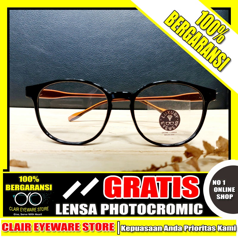 Clair Eyeware CO 48 Optik Melawai Frame Kacamata Minus Plastik Lentur Transparan Anti Radiasi Komput