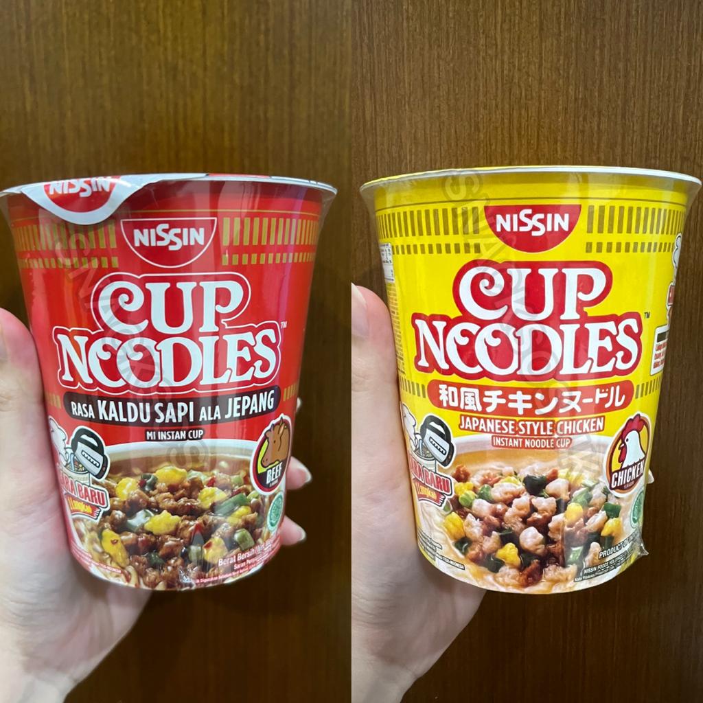 

NISSIN CUP NOODLES JAPANESE STYLE BEEF KALDU SAPI / KALDU AYAM CHICKEN ALA JEPANG MI INSTANT NOODLES