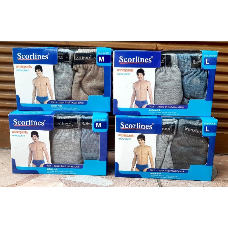 SCORLINES CD BRIEF MIKA M/L 3S