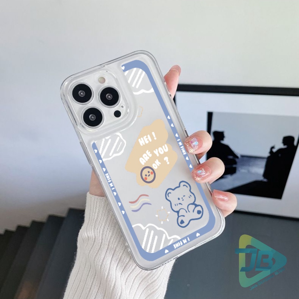 CUSTOM CASE SOFTCASE SILIKON CLEAR BENING ARE YOU OK CUSTOM CASE OPPO REALME VIVO XIAOMI SAMSUNG INFINIX IPHONE FOR ALL TYPE JB6256