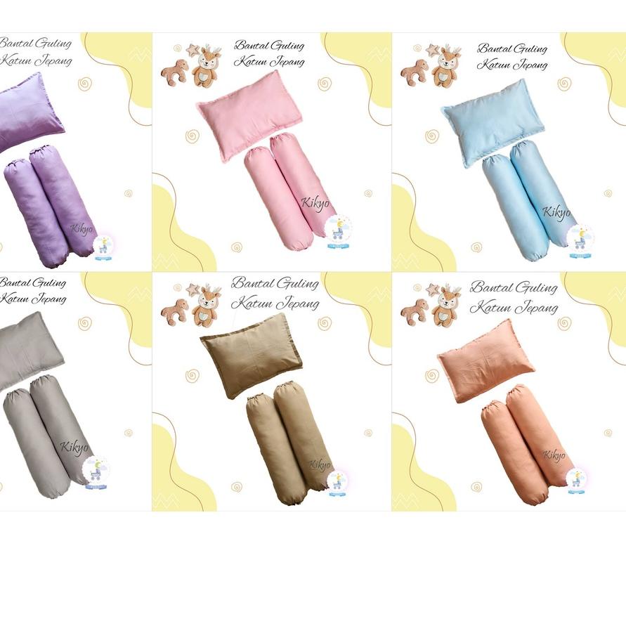 Promo Bantal guling bayi katun jepang polos / sarung bantal guling bayi katun jepang