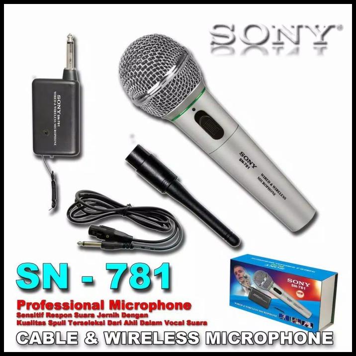Sony Sn 781 Mic/Microphone Bisa Wireless Dan Kabel