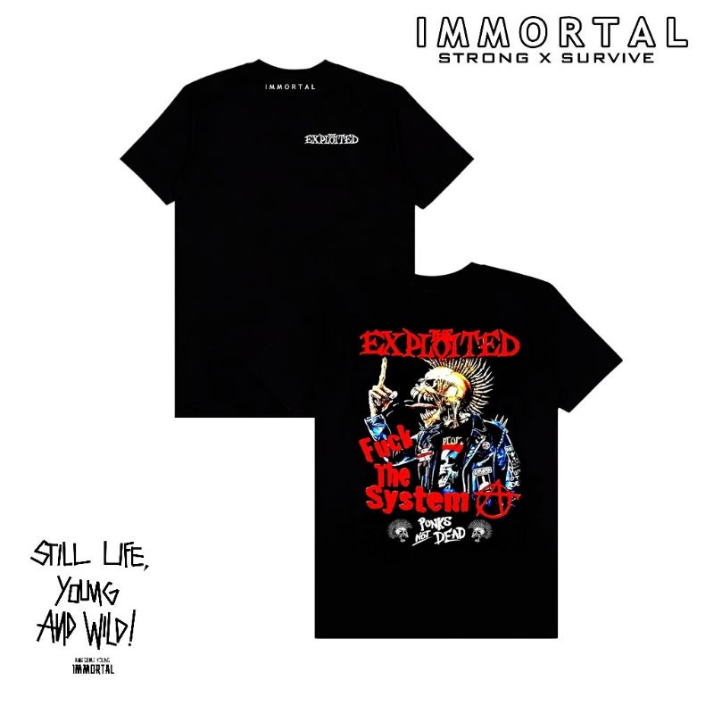 Kaos tshirt pria wanita dewasa the exploited