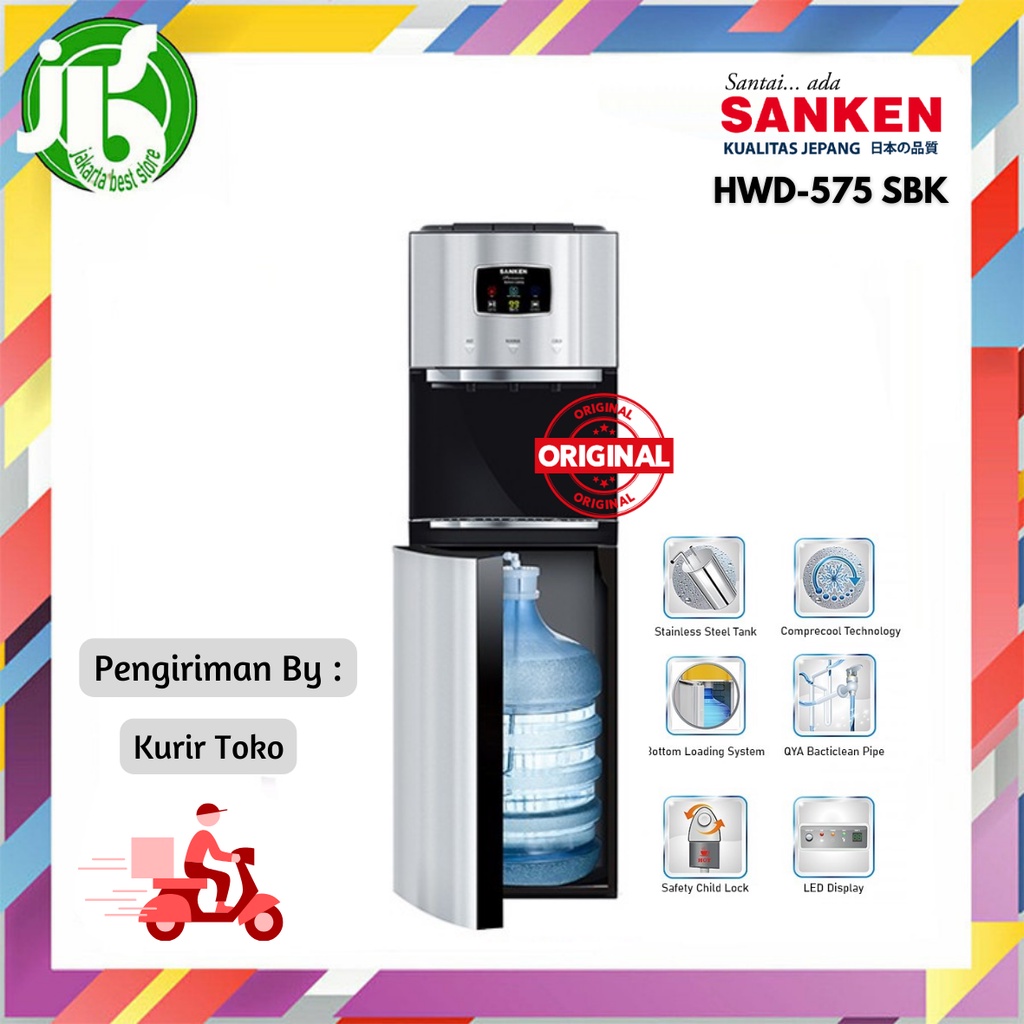 Jual Sanken Dispenser Galon Bawah Hwd C575s Bk Shopee Indonesia 8052