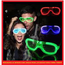 BEAUTY! !! Luminous Party Colourful !! Kaca mata tik tok Lampu Lamp Accesories Foto Selfie LED  Nyala / Kacamata Warna Party Glasses Viral LED Nyala Malam Colorful Eyeglass Beauty Presbiopi Malam, Diopter Laku Laris Aneh Tapi Bagus Pesta Kado Unik Fashion