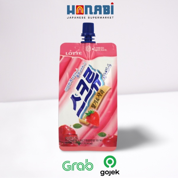 

Lotte Screw Ice Bar 160ml - Ice Cream Rasa Strawberry & Apel Made In Korea