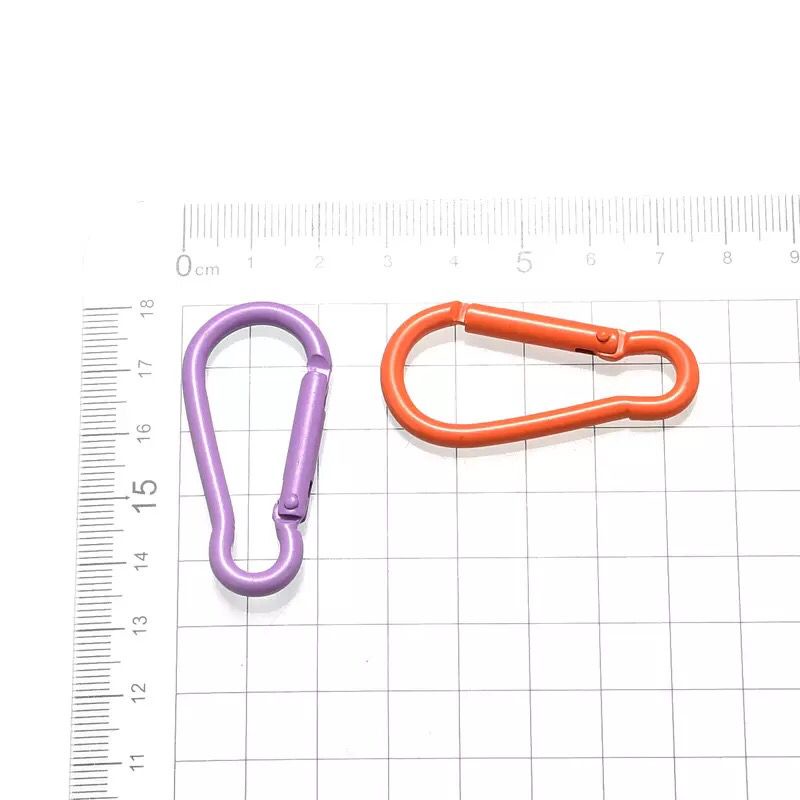 Kait Tas/Carabiner Bahan Besi Model Labu Warna-Warni Harga/1-5pc