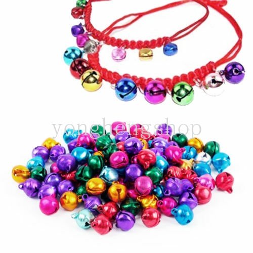 1000 Pcs/set Warna Campur Mini Jingle Lonceng Xmas Tahun Baru Ornamen DIY Handmade Kerajinan Perhiasan Aksesoris Natal Dekorasi Warna-Warni Bell