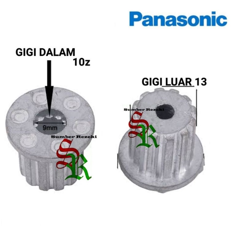 Inti Pulsator Mesin Cuci Panasonic Gigi 10