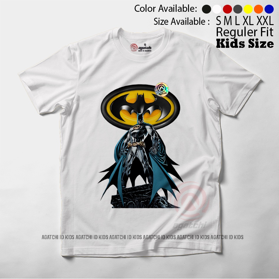 Baju Kaos Atasan Anak Laki - Laki Agatchi Motif Batman