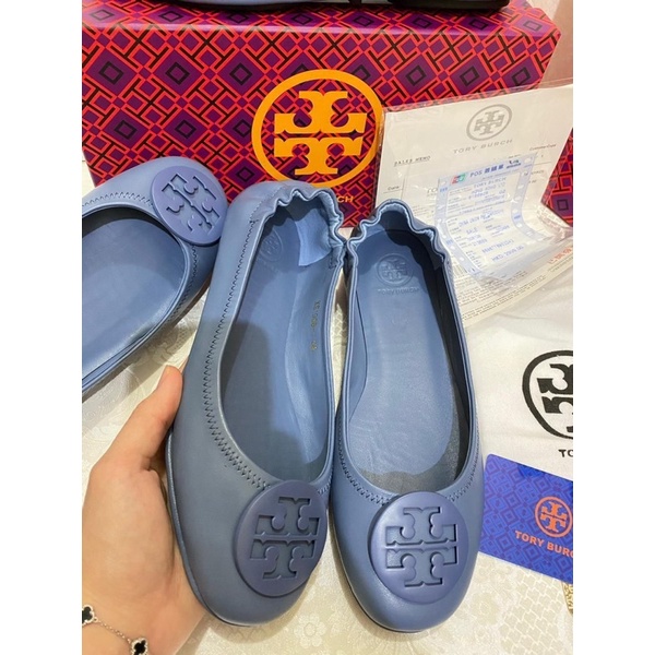 SEPATU WANITA TORY BURCH FLAT MIRROR KULIT ASLI / SEPATU TB FALT / SEPATU KERJA / SEPATU WANITA