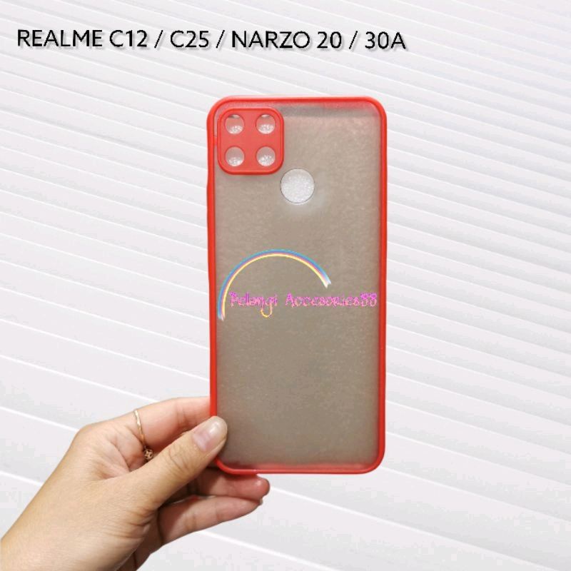 CASE REALME C12 / C25 / C25S / NARZO 30A / NARZO 20 SOFTCASE CASE DOVE FULL COLOUR