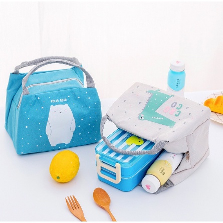 TAS BEKAL KARAKTER LUNCH BAG COOLER TAS BEKAL ALUMUNIUM MOTIF | FADHILAH SHOP BJB