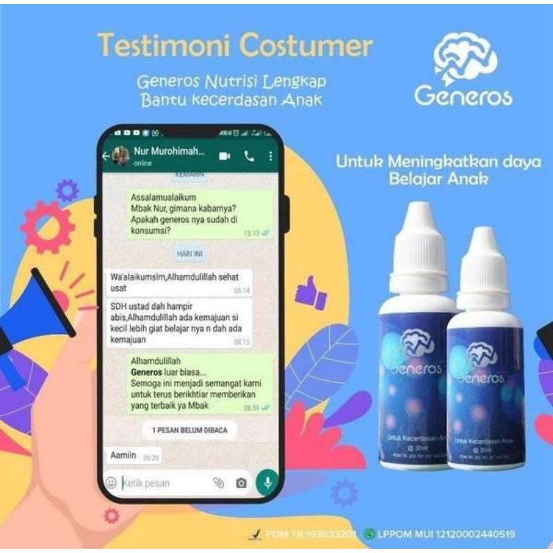 GENEROS VITAMIN OTAK 30 ml