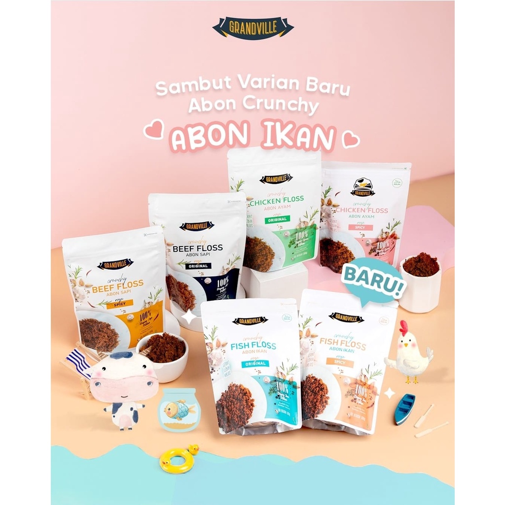 

Premium Abon Sapi / Ayam Crunchy || Mpasi Makanan Instan 1th+