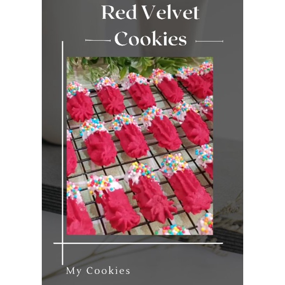 

Red Velvet Cookies Premium 350grm/ Cookies Premium / Cookies enak