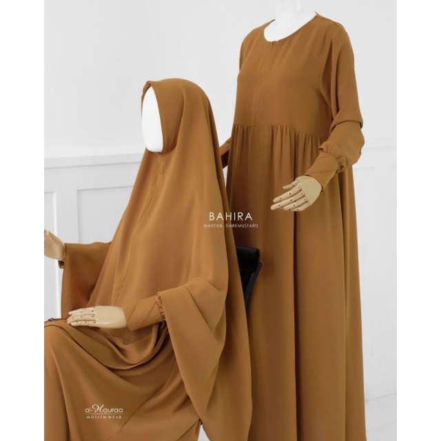 Gamis Terbaru Hitam Polos Syar'i Premium Dewasa Bahira By Alhauraa